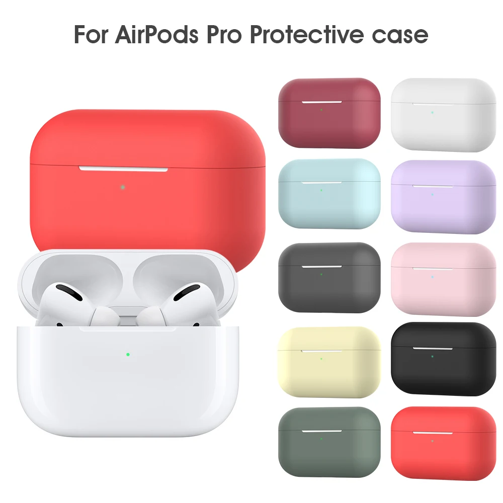 Силиконовый чехол для наушников Apple Airpods Pro ударопрочный 2019 Bluetooth гарнитуры 3 |