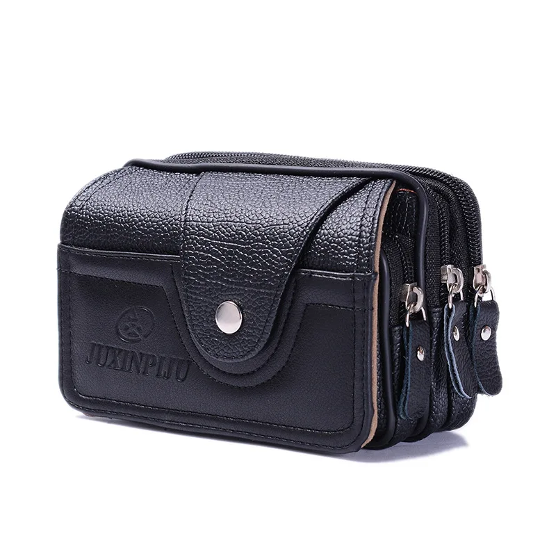 

Men Phone Bag Wear Leather Belt Wallet Cross Waterproof Anti-Theft Multi-functional Hot Selling Yiwu