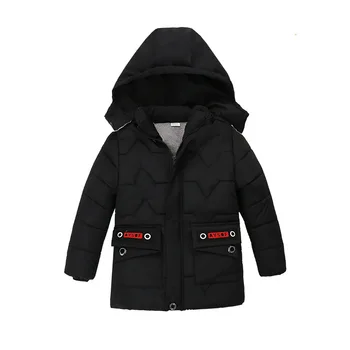 

Winter Warm Thickening Fleece Child Coat Children Outerwear Cotton Filler Baby Boys Jackets Windproof Outfits For 80-120cm