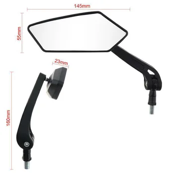 

Black Rear view Mirror Plastic Adjustable Set Replacement Parts Universal