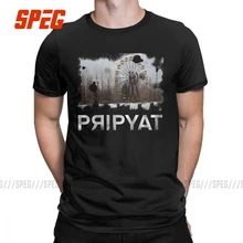 Винтажная Чернобыльская русская Футболка мужская хлопковая забавная футболка с круглым воротником одежда с коротким рукавом Подарок Идея размера плюс