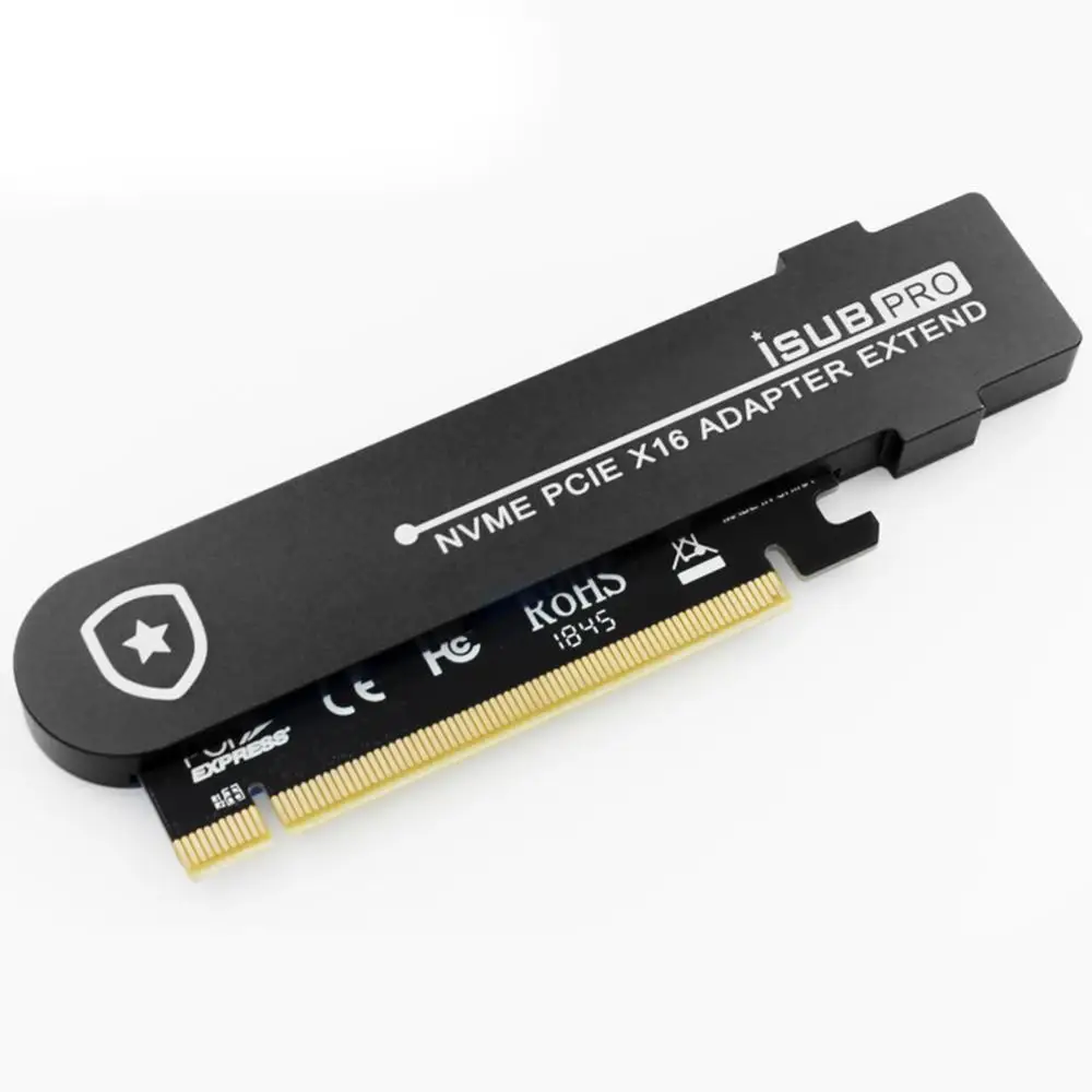 JEYI iSUB PCIE3.0 для NVME Adapter Full Speed x16 PCI E Cooler M.2 2280 Al лист теплопроводность Кремниевая