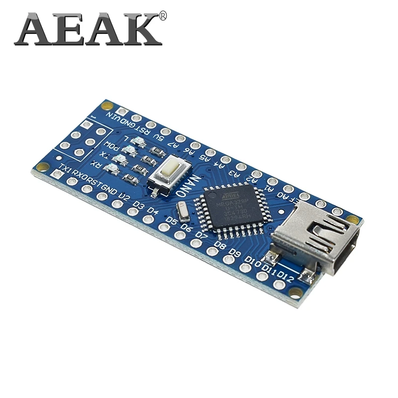 AEAK 1 шт. Акция Funduino Nano 3 0 Atmega328 совместимая плата контроллера для Arduino модуль PCB