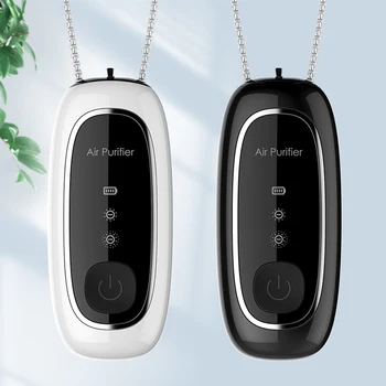 

USB Portable Air Purifier Personal Wearable Air Purifier Necklace Mini Portable Air Freshener No Radiation For Adults Kids