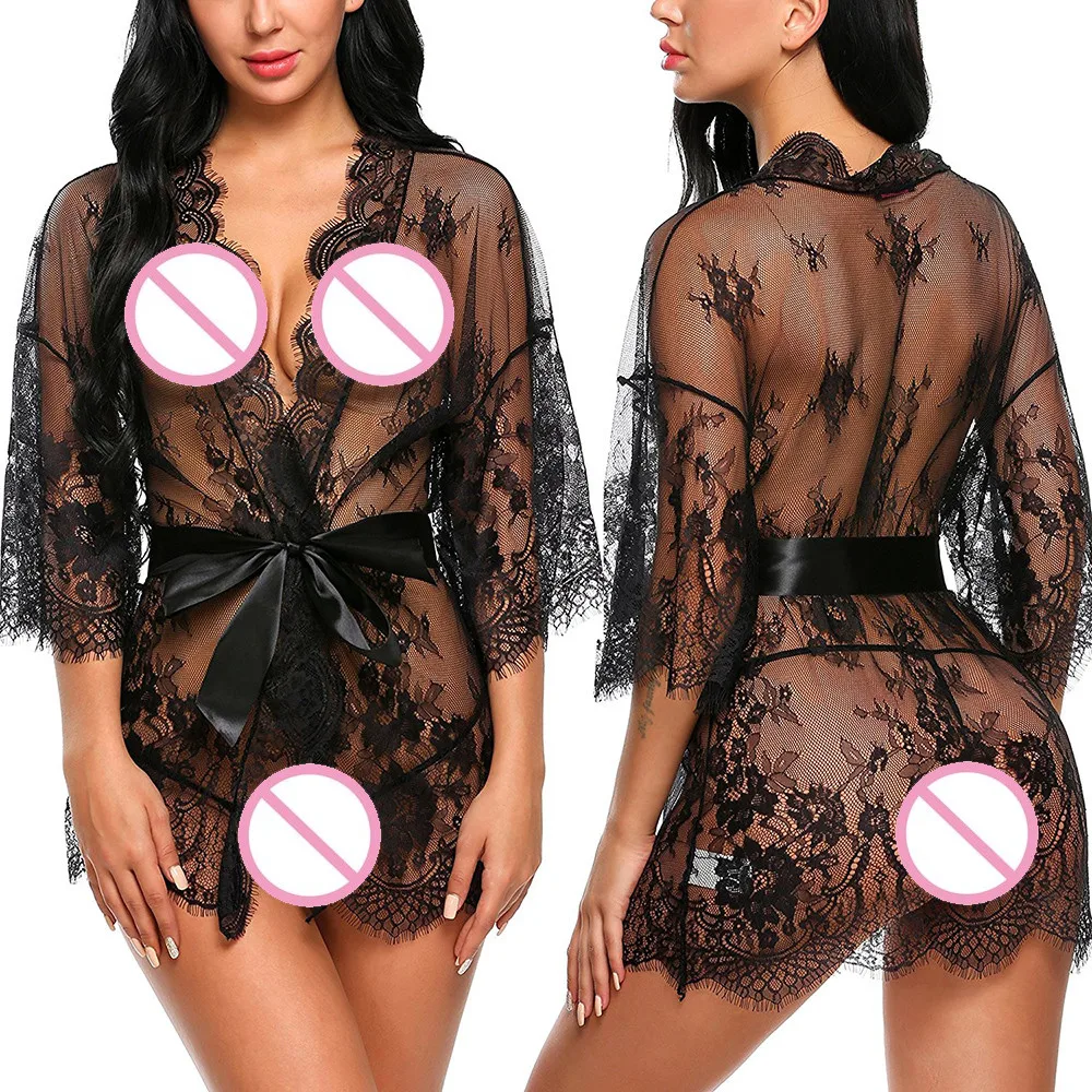 Женское сексуальное нижнее белье халат Babydoll пижамы Нижнее белье горячий кружевной эротичный открытый бюстгальтер Teddy сексуальные костюмы ночное белье трусы пояс* X