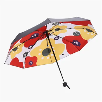 

Mini Capsule Umbrella Windproof Five-folding Sun Protection Anti-UV UPF50+ Umbrella Parapluie Folding Women Pocket Umbrellara