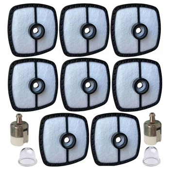 

-8X Air Filter Fuel Filter for Echo SRM210 GT200 GT225 GT230 SRM230 Thread Cutter PB200 PB250 Leaf Blower