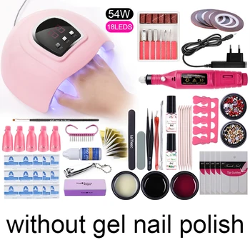 

1 Set Nail Art Tool Nail Gel Polish Kit Soak Off Tools With UV LED Curing Lamp Electric Nail Drill All for