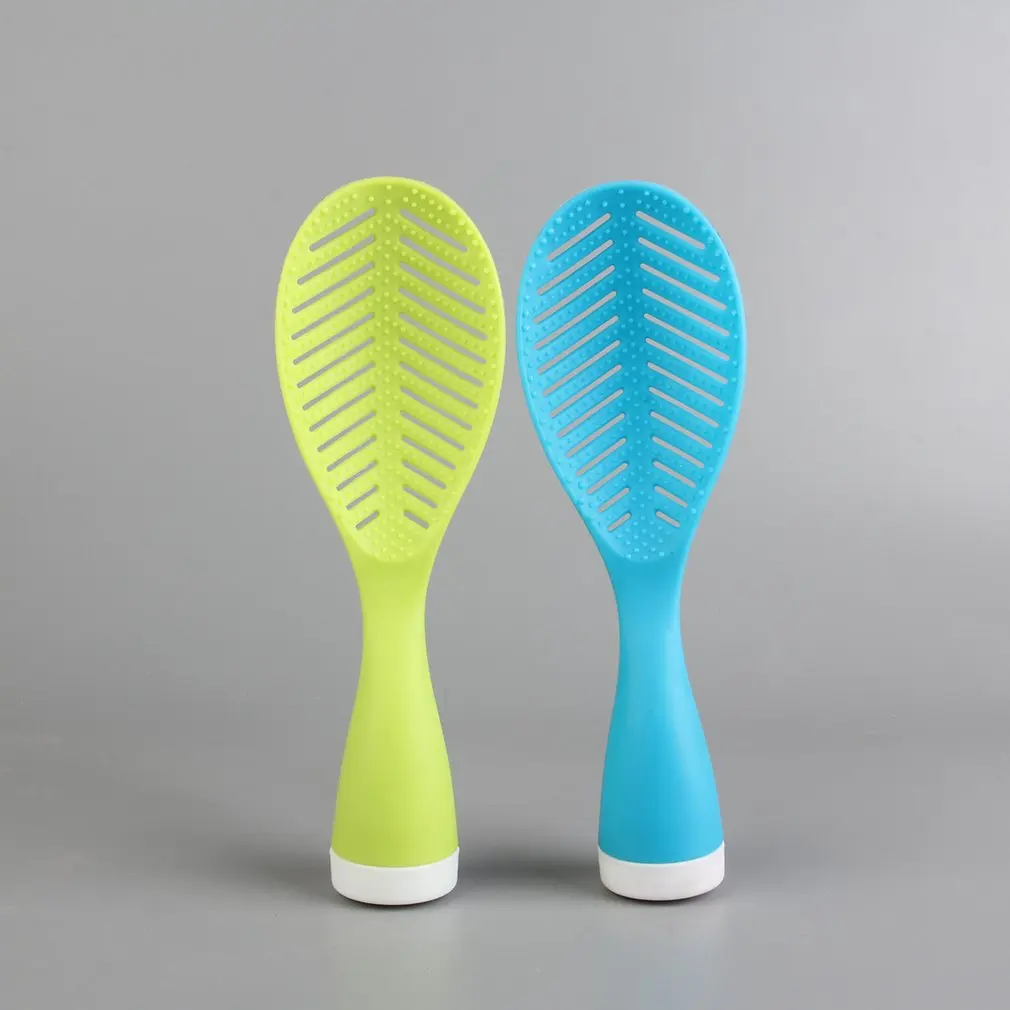 Cute Leaf Pattern Rice Spoon Colander Stand Ladle Dinnerware Tableware Kitchen Cooking Tool Meal Scoop Non Stick