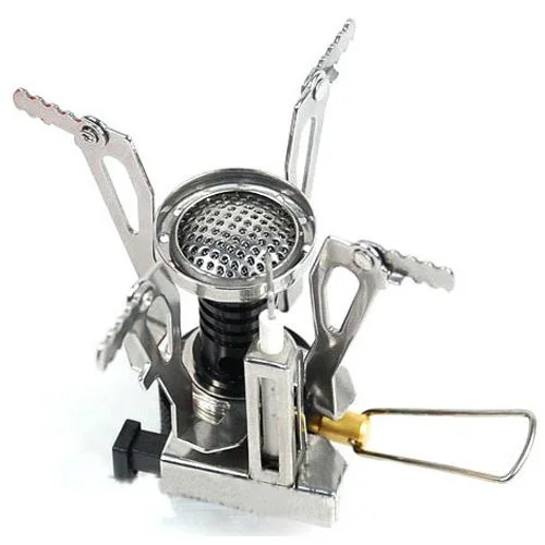 

SODIAL(R) Ultralight Backpacking Canister Camp Stove with Piezo Ignition 3.9oz
