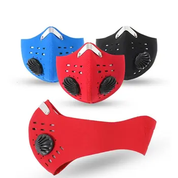 

Anti-fog pm2.5 Breathable Cycling Face Mask Sport Training Anti-Pollution Running Mask With Activated Carbon Filter
