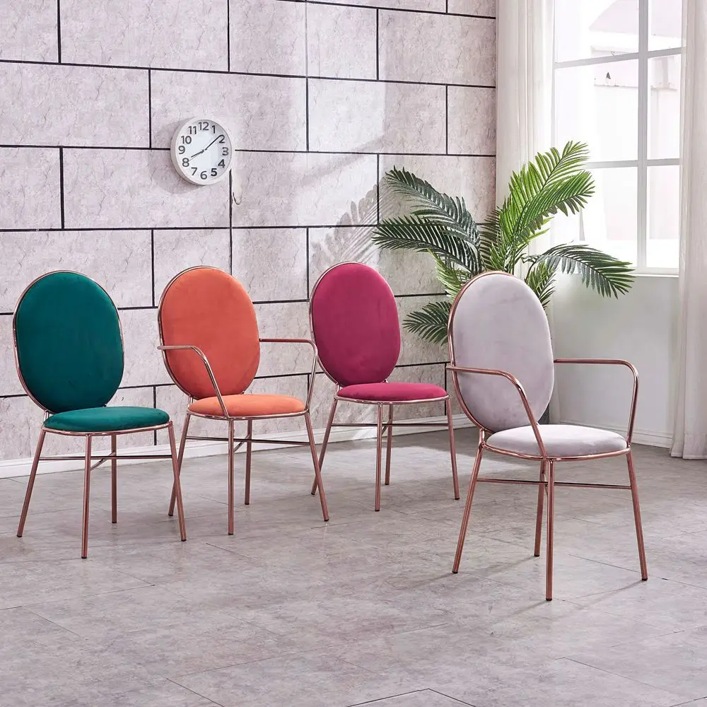 

Northern European-Style INS Ventilation Network Red Chair Minimalist Modern Dining Chair Household Leisure Chair Fashion Light L