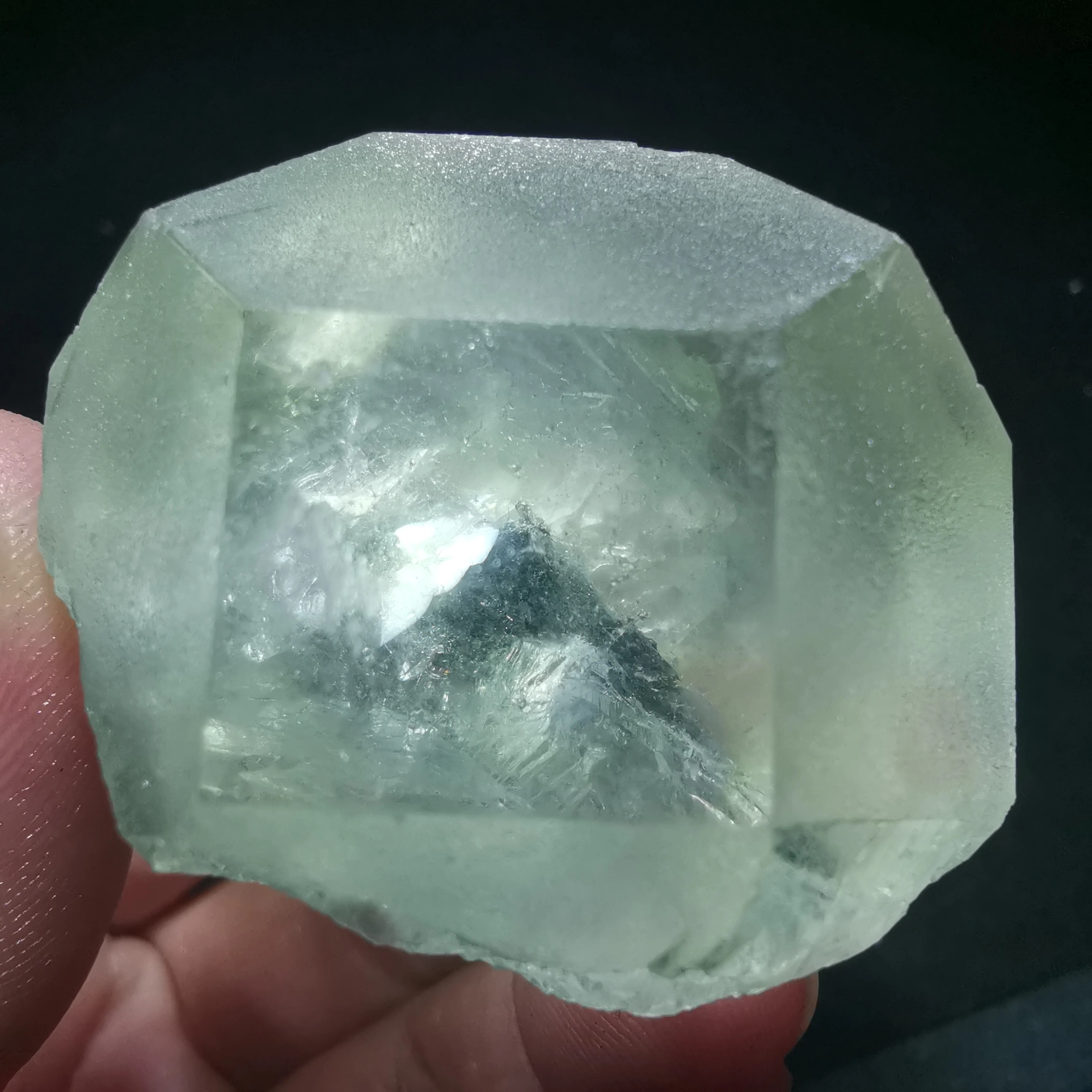 

81gLarge, large grains natural rare grass green fluorite mineral specimen stone cluster crystal quartz gem