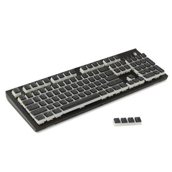 

Mechanical Keyboard Keycap PBT White Pudding Double Skin Milk Shot Backlit Keycap for Cherry MX Gh60 Poker 87108 Keycaps