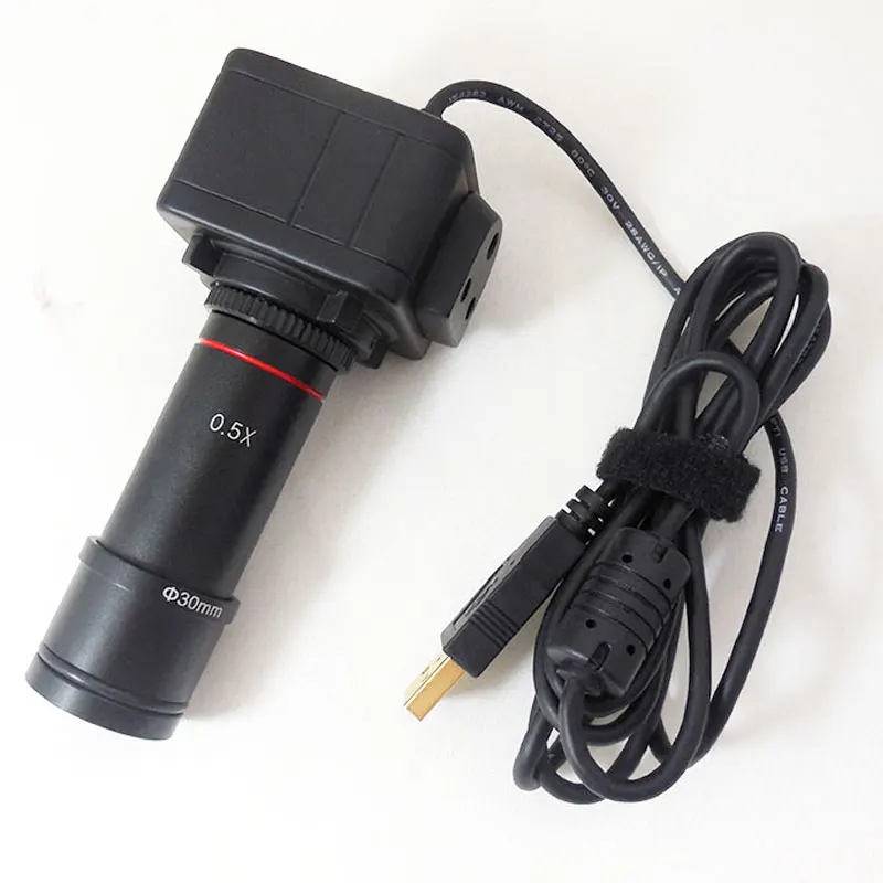 5.0MP HD Микроскоп USB Цифровой электронный окуляр видеокамера с c-креплением 0.5X адаптер 23,2 мм 30 мм 30,5 мм релейный объектив