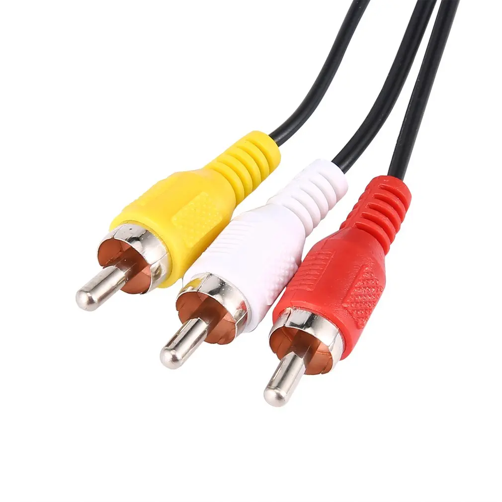 Высокое качество 1,8 м rca tv кабель AV ведущий Звук Видео кабели для sony для PS2