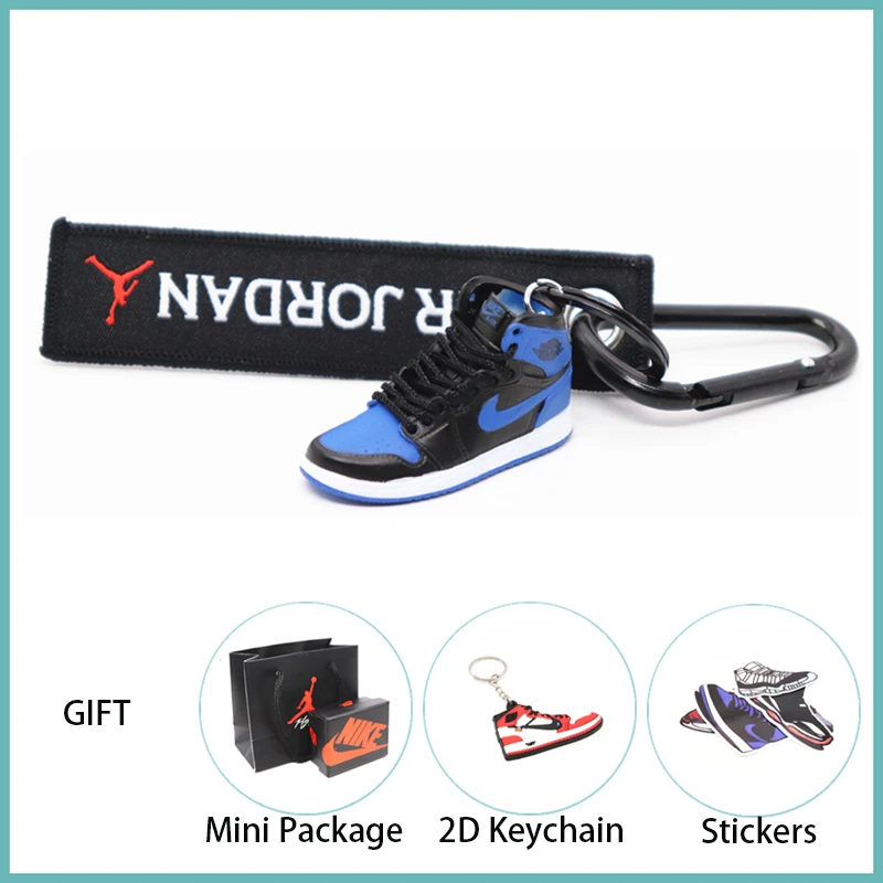 Новинка ручной работы 3D AJ Key ChaiAir Mini Jordan кроссовки модель милый брелок для ключей Баскетбольная обувь Подарочный Брелок для ключей модные украшения - Цвет: 37