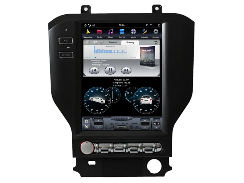 AVGOTOP Android 8,1 Tesla автомобильная аудиосистема мультимедиа для FORD MUSTANG 2013- 6 ядер+ 4G+ 32G ips экран