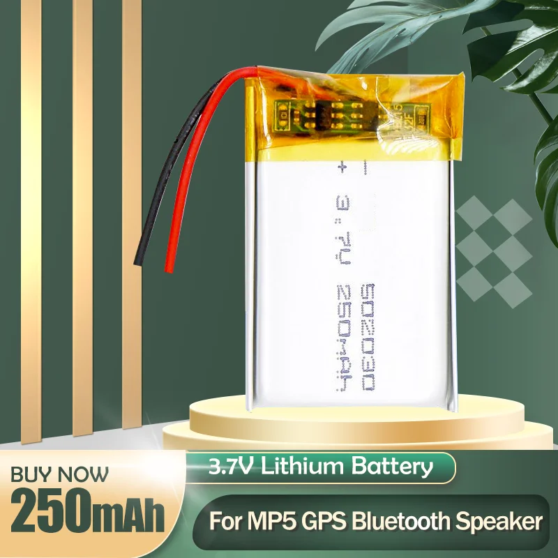 502030 052030 3 7 V 250mAh литий-полимерный литий-ионный перезаряжаемый аккумулятор для MP3 MP4