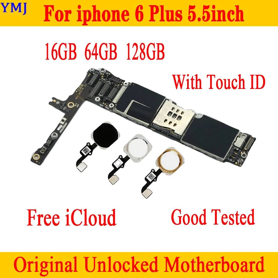 Полностью разблокированная материнская плата для iphone 6 Plus с сенсорным