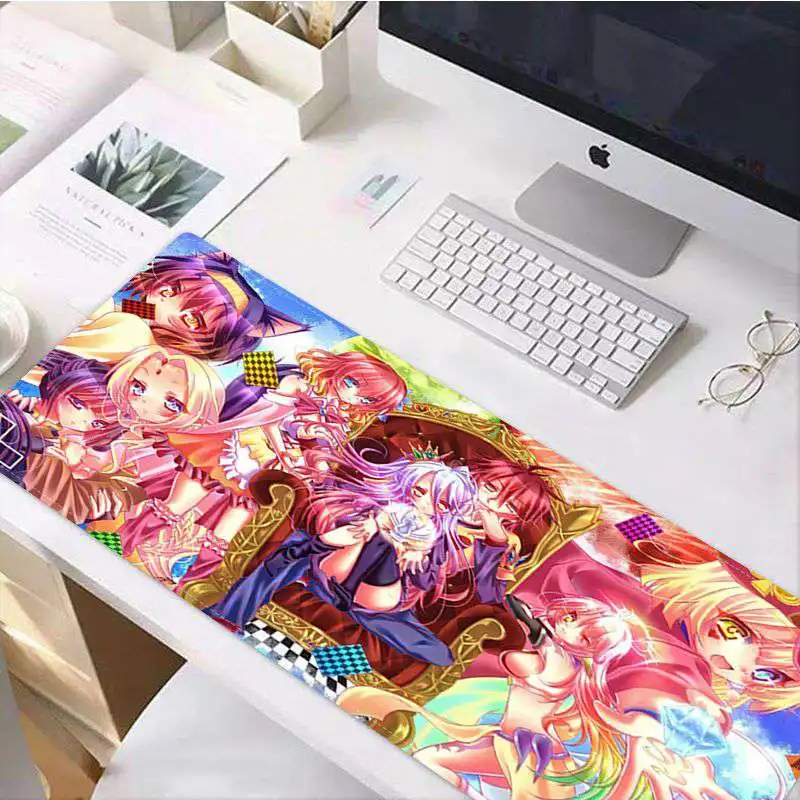 Lock Edge 30x80cm Maiya Favorite Аниме Нет игры нет жизни геймер скорость мыши розничная маленький резиновый коврик для мыши большой коврик для мыши клавиатуры коврик - Цвет: Lock Edge 30x80cm