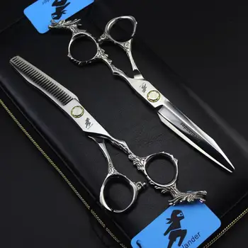 

6.0" Dragon handle Bearing hairdressing scissors barber ciseaux coiffure barber thinning shears tijeras scissors for haircut kit
