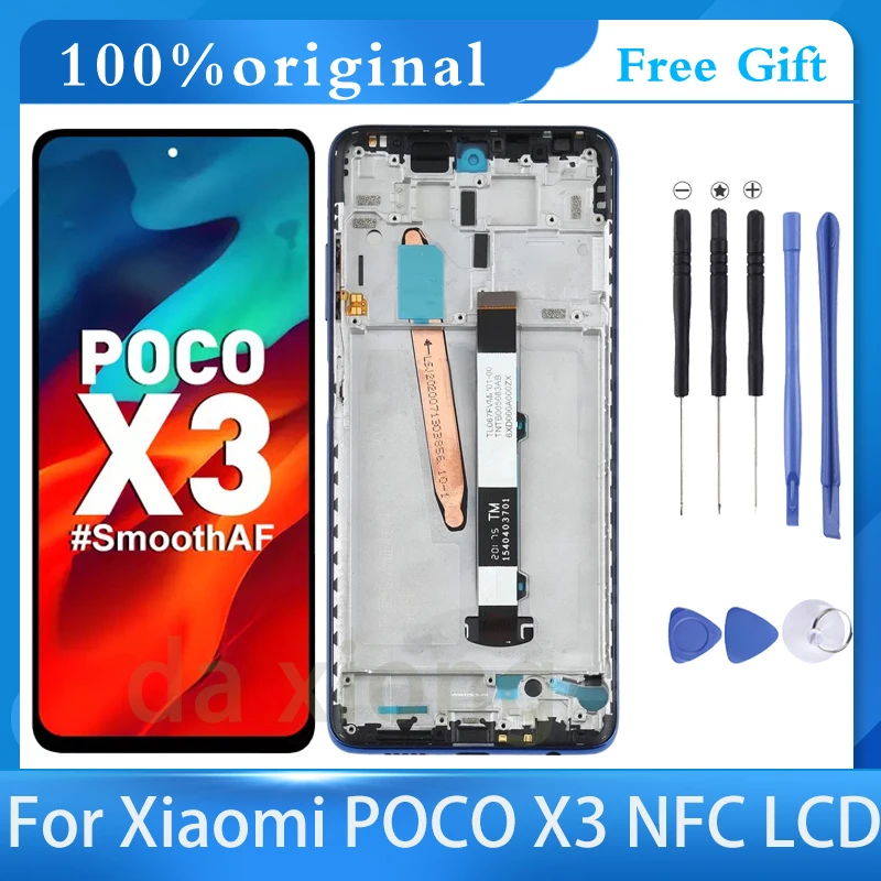 

Original For Xiaomi POCO X3 Display LCD Touch Screen Digitizer For POCO X3 Pro NFC LCD Replacement Parts M2007J20CG Display