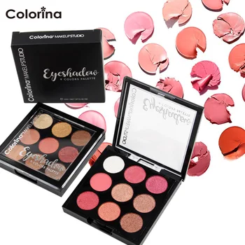 

New nine color nine palace Velvet Eye Shadow disc Wet powder four groups Mousse eye shadow eyeshadow palette Long-lasting