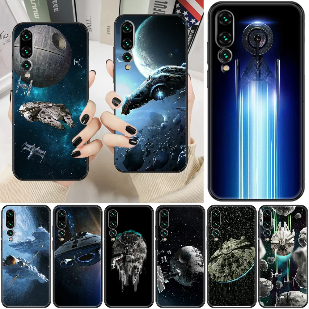Чехол для телефона Huawei P Mate P10 P20 P30 P40 10 20 Smart Z Pro Lite 2019 черный 3D водостойкий |