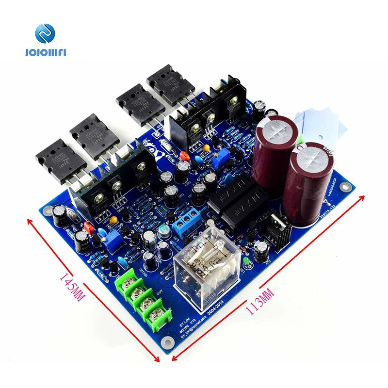 MX100 TTA1943  TTC5200 Dual channel Integrated Board with Power Supply and Speaker Protection AMP Amplifier Finished Board