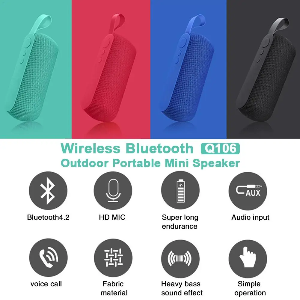 Портативный Bluetooth динамик беспроводной громкий динамик звуковая система 3D стерео Колонка открытый динамик Поддержка TF карта FM Aux вход