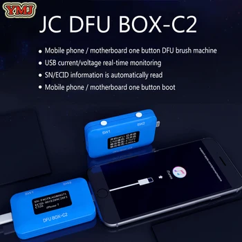 

JC DFU BOX-C2 For Restoring Rebooting IOS Restore Reboot Instantly SN/ECID/MODEL Information Reading USB Current/voltage Display
