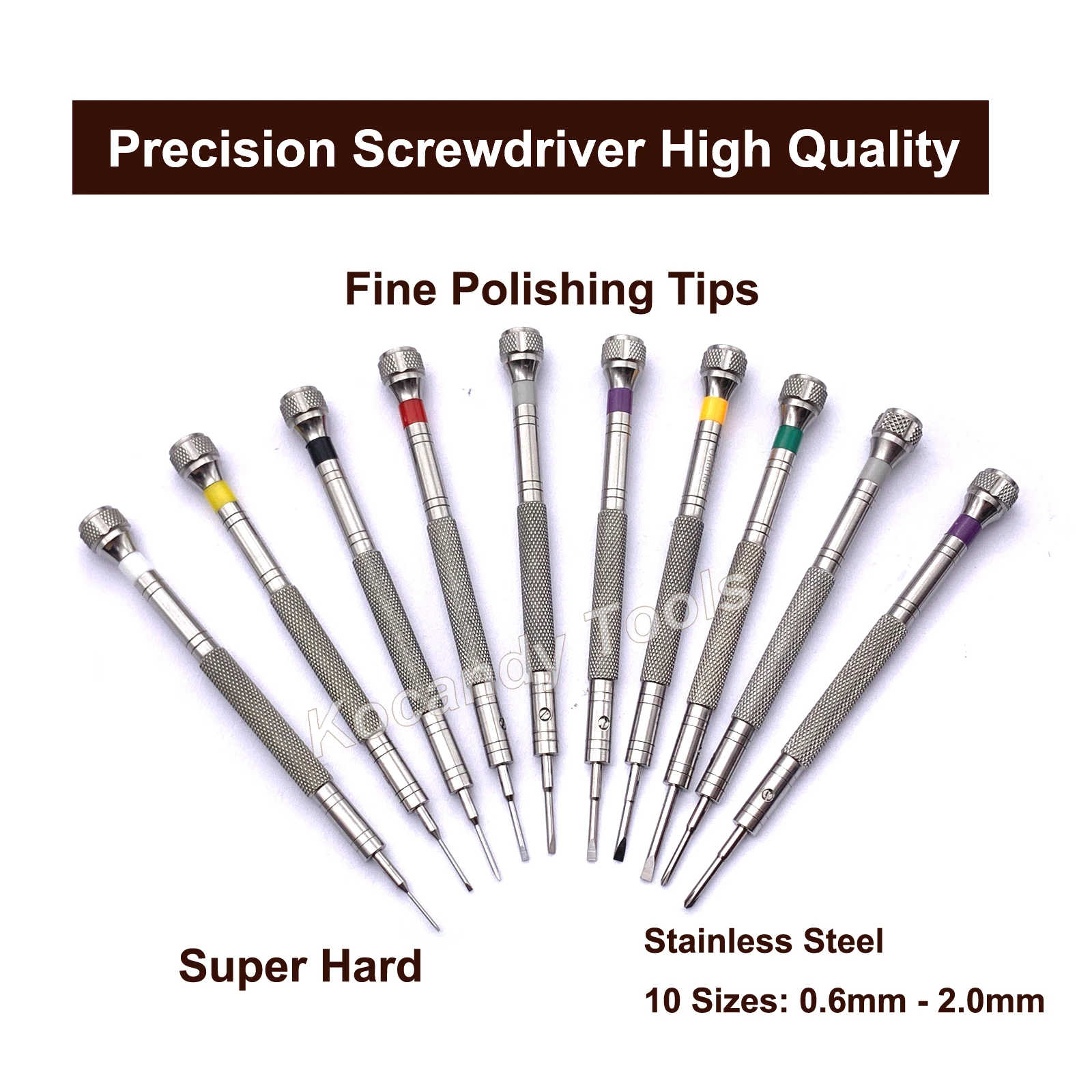 316 Stainless Steel Precision Screwdriver 10 In 1 Set Watch Repair