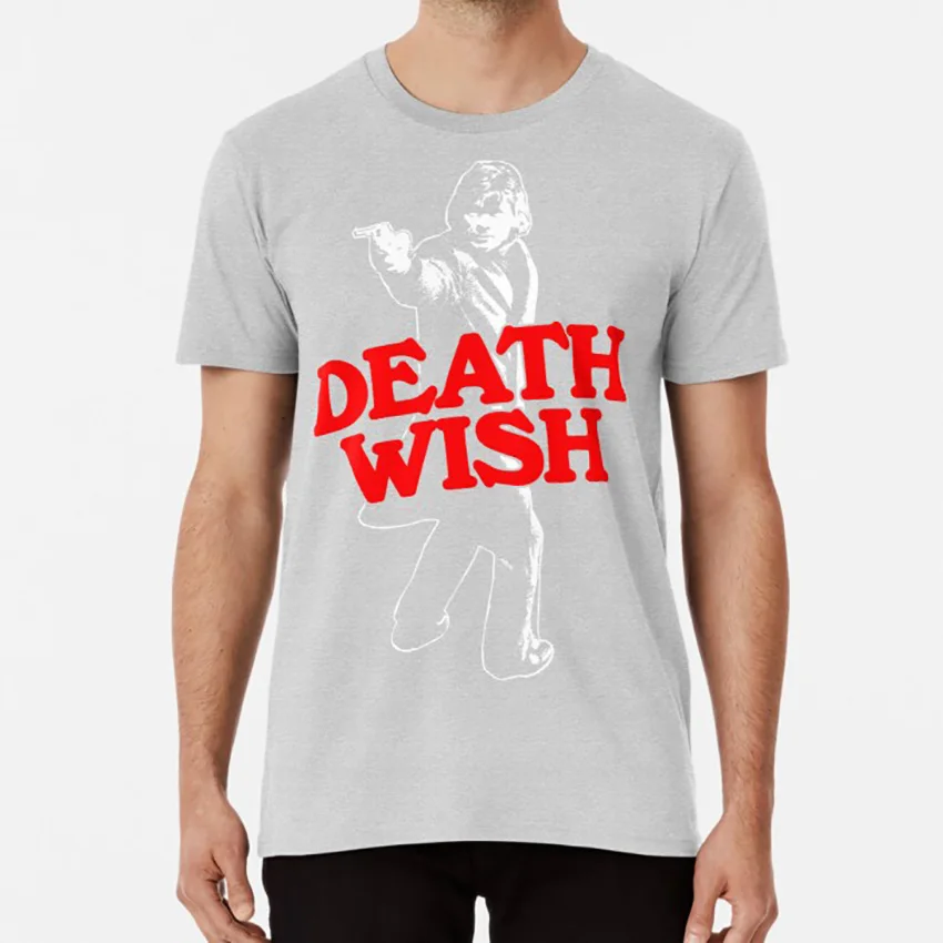 Футболка с надписью DEATH WISH death wish charles bronson Нью Йорк 70 s Винтаж|Футболки| |