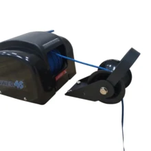 12V autodepoly Якорная Лебедка для лодки подъёмник 45 фунтов лёгкий нейлоновый трос. Пресная вода для морской Понтон