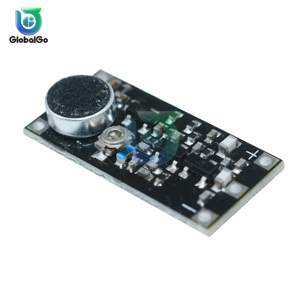 

Mini FM Transmitter Wireless Microphone Surveillance Frequency Board Module For Arduino Adjustable Capacitor DC 3V 9mA 88-115MHz