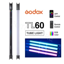 Godox – Tube lumineux TL60, couleur rvb, bâton lumineux portable, support Pavotube, télécommande par application, éclairage de Studio de photographie