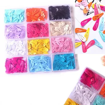 

50 PCS/box Girls Cute Candy Colors Waterdrop Hairpins Children Headband Sweet Hair Clips Barrettes Kids Fashion Hair Accessories