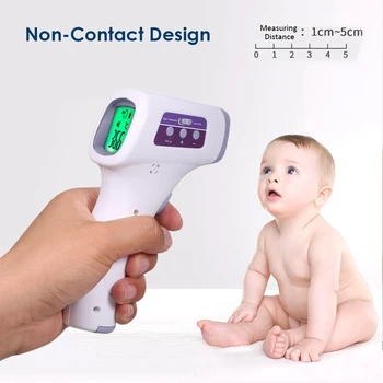 

Non Contact Infrared Thermometer Forehead Digital Temperature Gun Measurement Infrared Forehead Body Ir Gun Non Contact Digital