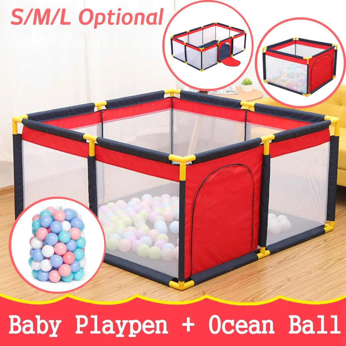 baby playpen with balls