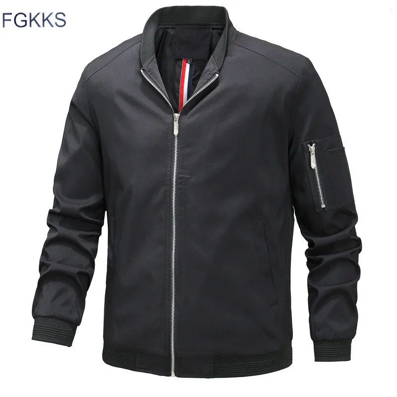 

FGKKS Autumn New Men Jackets Male Solid Color Wild Trend Jacket Fashion Brand Men's Casual High Quality Jacket Coats