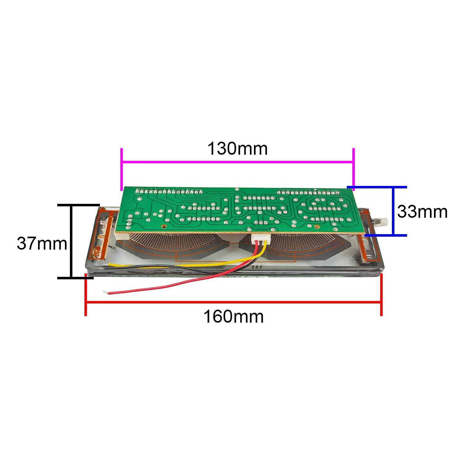Amplificador de Áudio Indicador de Nível de Música Duplo-canal Estéreo Fluorescente Display Medidor vu Faça Você Mesmo Vfd - Image 3