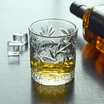 

2 Pcs set high quality fashion home bar lead-free whiskey glass cups 0901-56