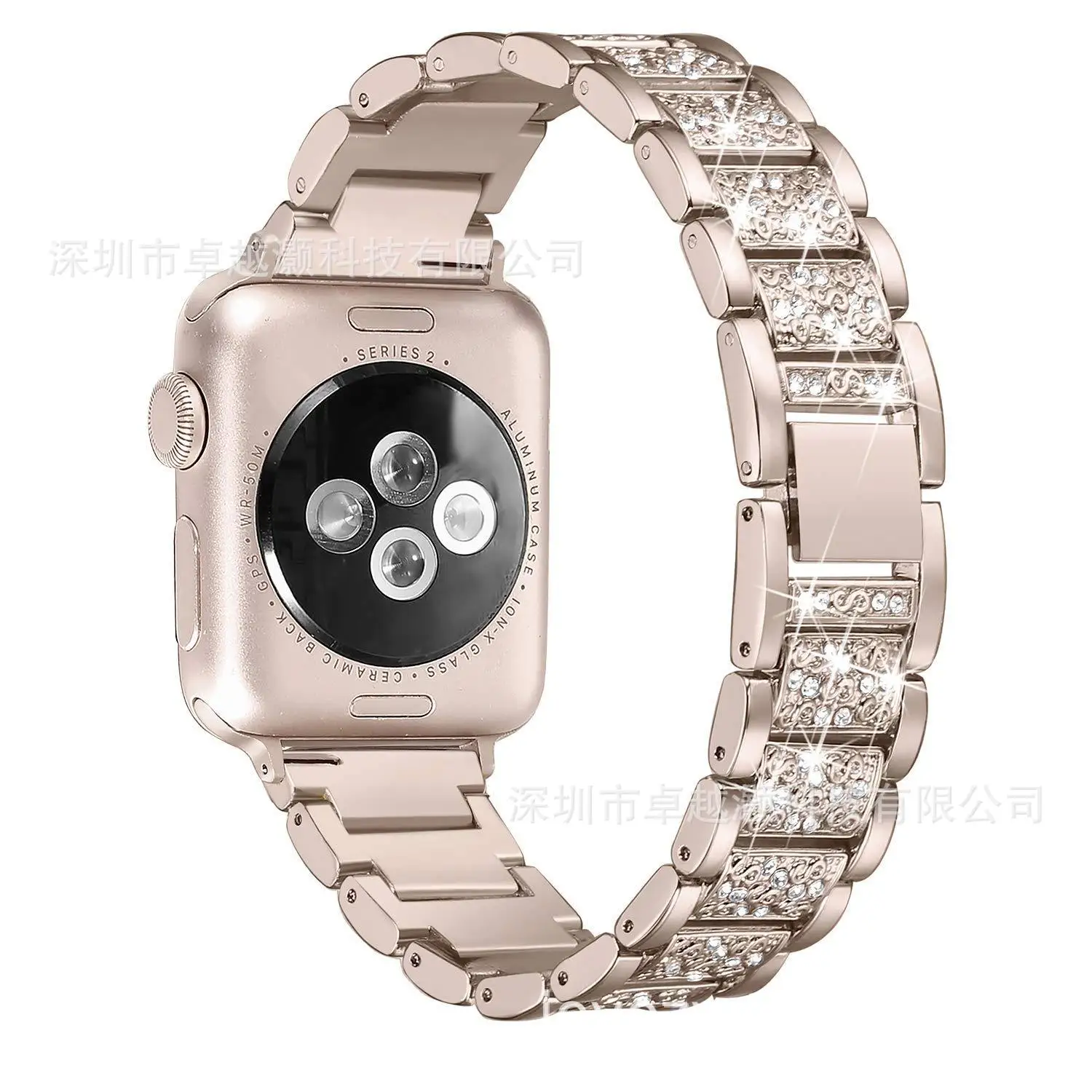 D Нержавеющая сталь диаманта Bling Ремешок Браслет для iwatch ремешок с бриллиантами для наручных часов Apple Watch, версии соединяющий ремешок браслета, 38, 42 мм, версия - Цвет: D