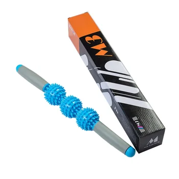 

18 Inch Muscle Massager Gym Muscle Relaxation Bar Muscle Massage Roller Yoga Deep Muscle Relaxation Massage Shaft-Blue