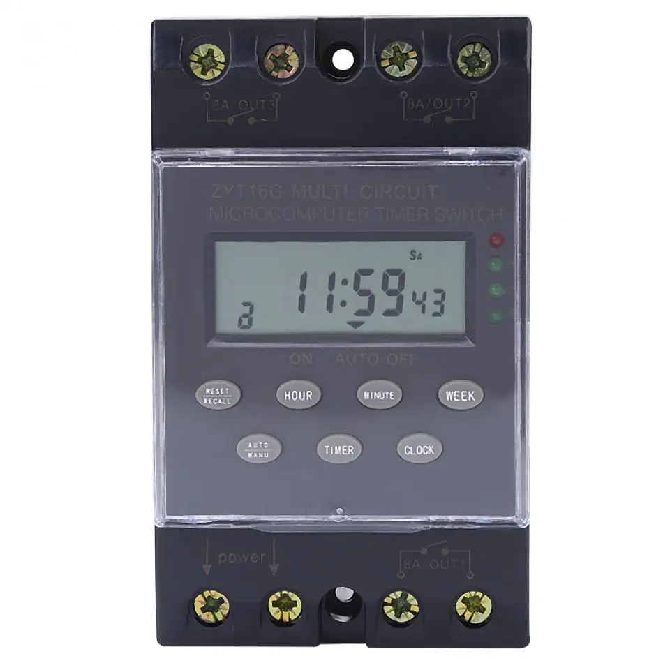 

Accurate Automatic Timer Switch ZYT16G KG316T-3a AC220V Multi-channel Automatic Programmable Microcomputer Timer Switch