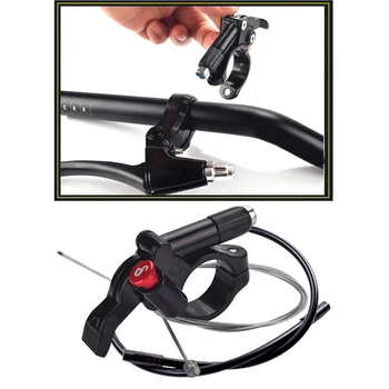 

Bike Fork Remote Lock Lever Bicycle Front Fork Remoting Lever with Wire Tube