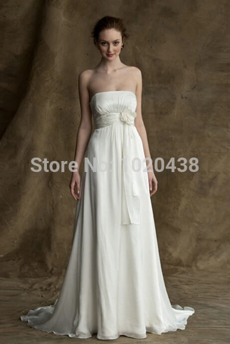 Robe de mariee, сексуальное длинное свадебное платье трапециевидной формы, белое шифоновое платье с цветами, недорогое покрытое лифом, простые винтажные свадебные платья, платья для подружек невесты