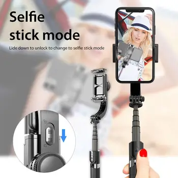 

Handheld 1-Axis Gimbal Stabilizer Anti-shake Smartphone Stabilizer Bluetooth Tripod For IPhone 11 8 Huawei Samsung Smart Phone