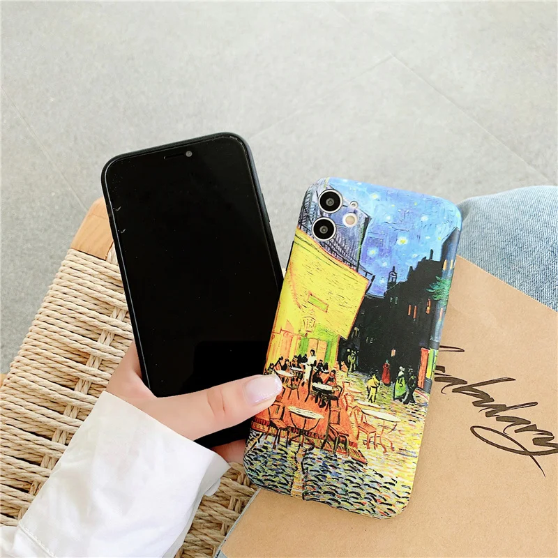 Iphone 13 Pro Max Phone Cases Art  Iphone 12 Pro Max Cases Van Gogh - Case  Coque - Aliexpress